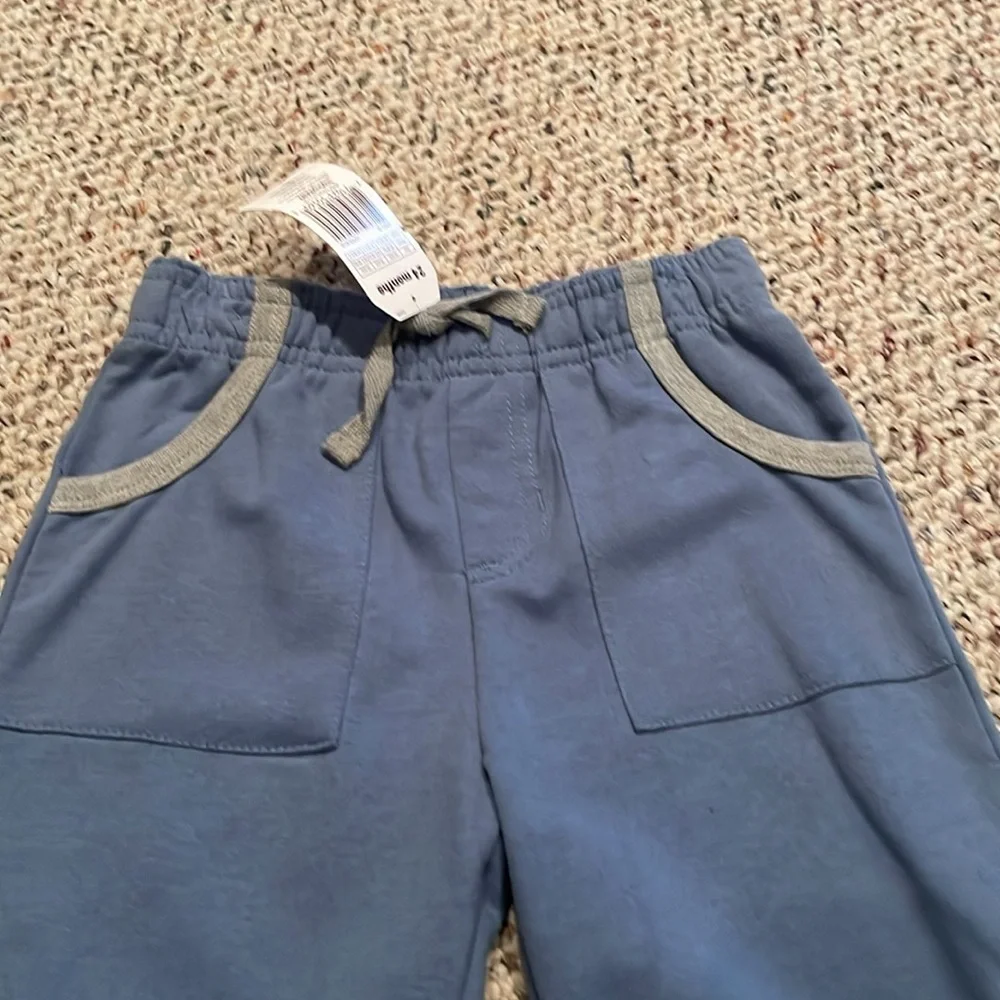 Little Tots Brand Toddler Blue Pants W/Pockets. 24 mos